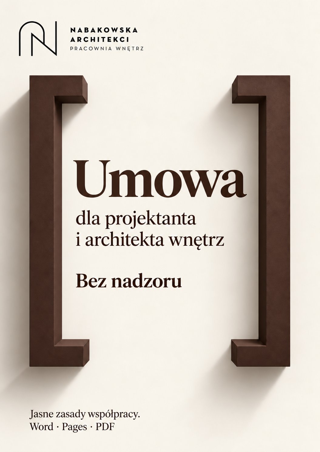 Umowa projektanta wnętrz, okładka dokumentu